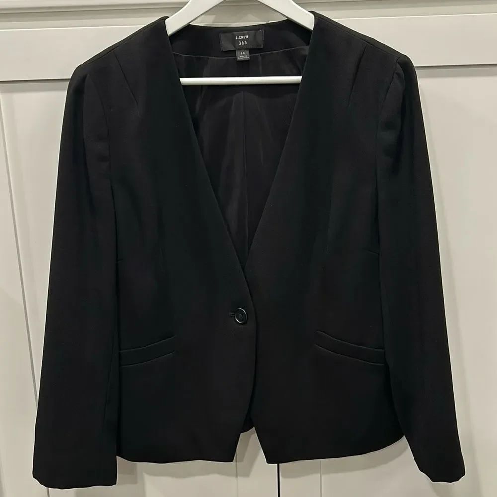 J. Crew 365 Collarless Blazer
